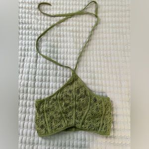 Urban Outfitters Green Halter Top